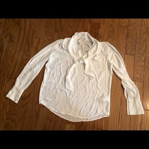 New with tags white H&M silky white top